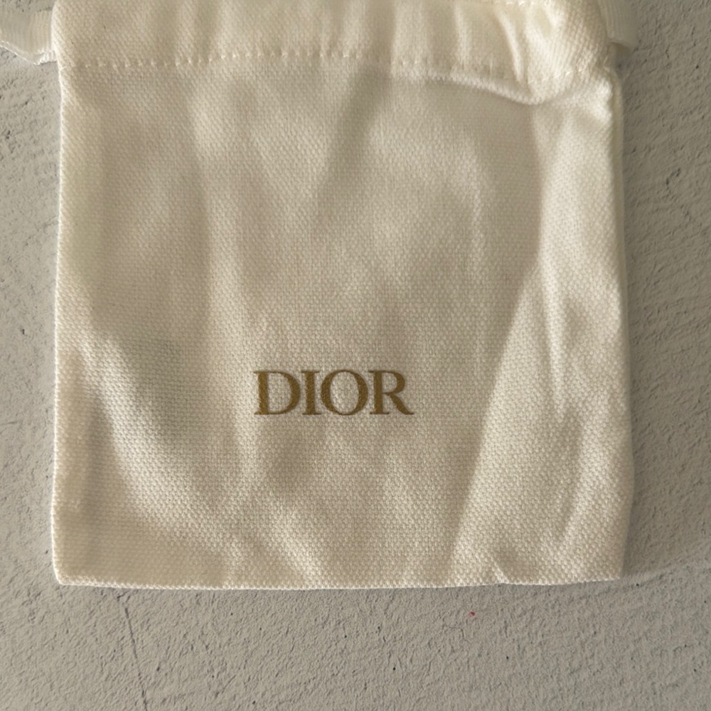 Dior White Drawstring Pouch - Picture 3 of 6